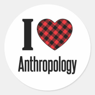 Sticker Rond J'aime l'anthropologie