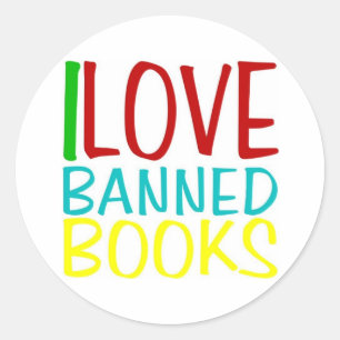 STICKER ROND J'AIME L'AUTOCOLLANT DE FONCTIONNAIRE DE LIVRES