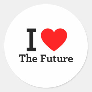 Sticker Rond J'Aime L'Avenir
