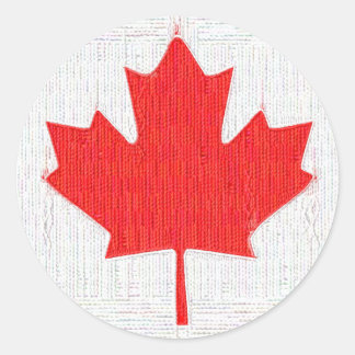 Sticker Rond J'aime le Canada ! Conception de l'affichage de l'