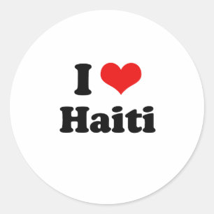 STICKER ROND J'AIME LE HAÏTI