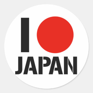 STICKER ROND J'AIME LE JAPON