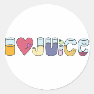Sticker Rond J'aime le jus