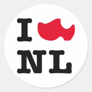 Sticker Rond J'aime le NL