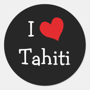 Autocollant Coeur de Tahiti