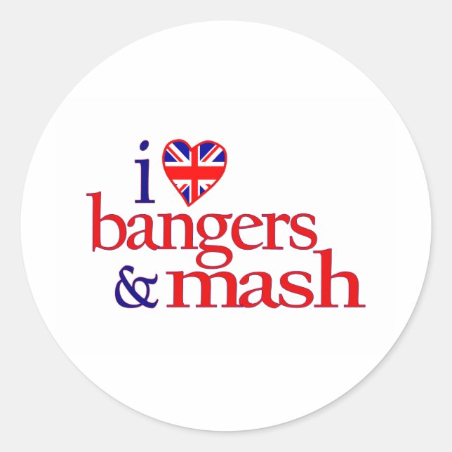 Sticker Rond J'Aime Les Bengeurs Et Les Mash (Devant)
