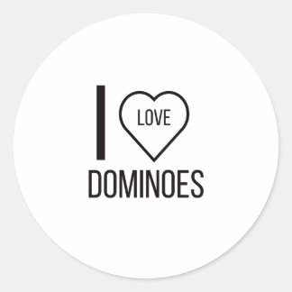 STICKER ROND J'AIME LES DOMINOES