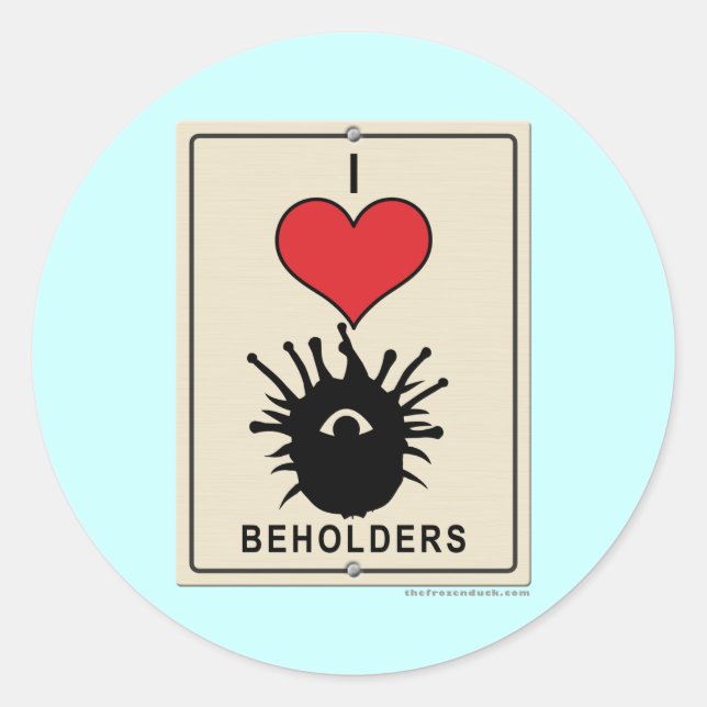 Sticker Rond J'aime les porteurs (Devant)