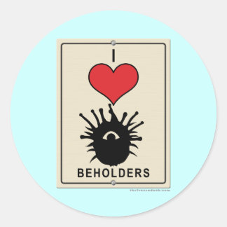 Sticker Rond J'aime les porteurs