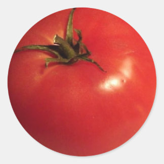 Sticker Rond J'aime les tomates