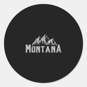 Sticker Rond J'aime l'État du Montana Ma douce maison est Calli