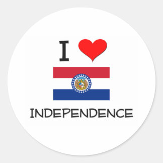 Sticker Rond J'aime l'indépendance Missouri