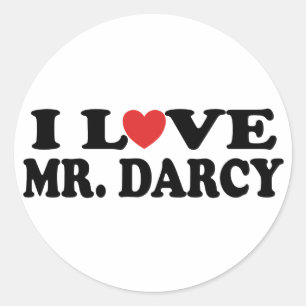 Sticker Rond J'Aime M. Darcy