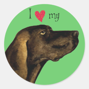 Sticker Rond J'aime ma gueule de Plott