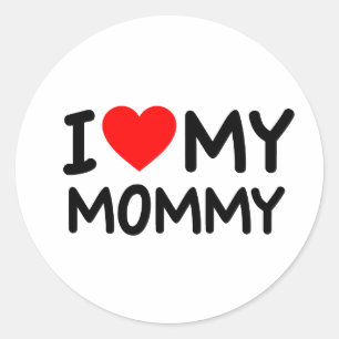 Sticker Rond J'aime ma maman