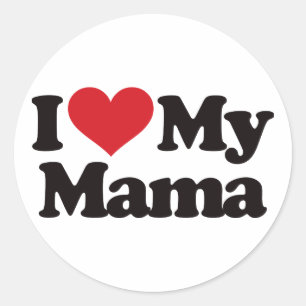 Sticker Rond J'aime ma maman