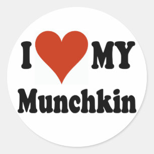 Sticker Rond J'aime ma marchandise Munchkin