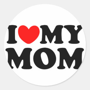 Sticker Rond J'aime ma mère