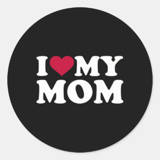 Sticker Rond J'aime ma mère