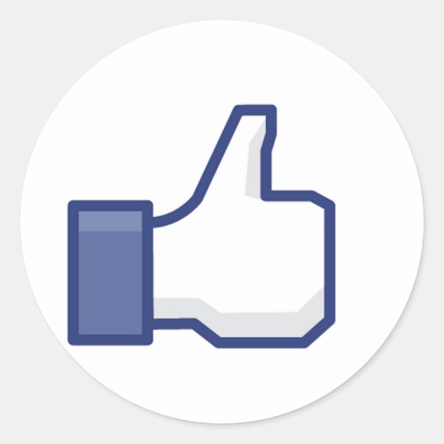 Sticker Rond J'aime Main (Devant)