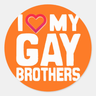 Sticker Rond J'AIME MES FRÈRES GAY - -.png