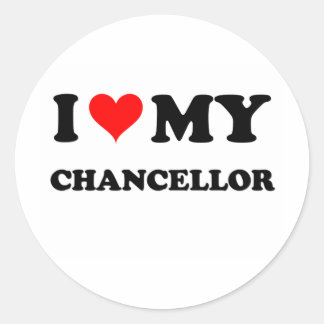 Sticker Rond J'Aime Mon Chancelier
