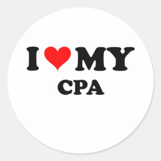 Sticker Rond J'Aime Mon Cpa