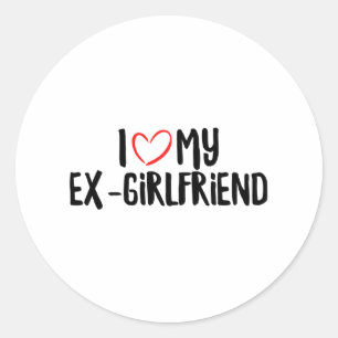 Sticker Rond J'Aime Mon Ex-Fille