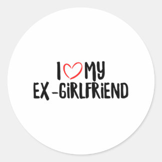 Sticker Rond J'Aime Mon Ex-Fille