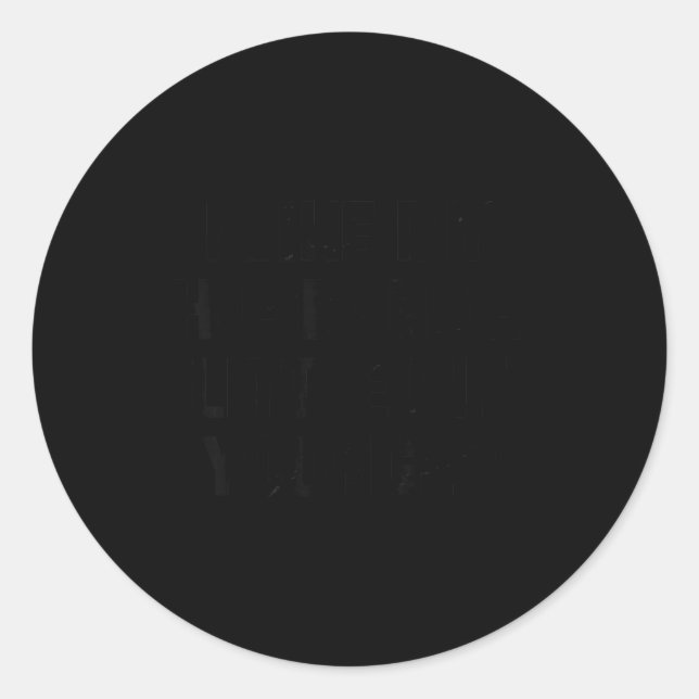 Sticker Rond J'aime mon mari un peu plus jeune drôle de dicton (Devant)