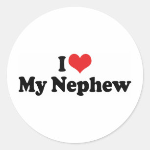 Sticker Rond J'aime mon neveu