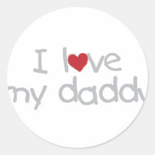 Sticker Rond J'Aime Mon Papa