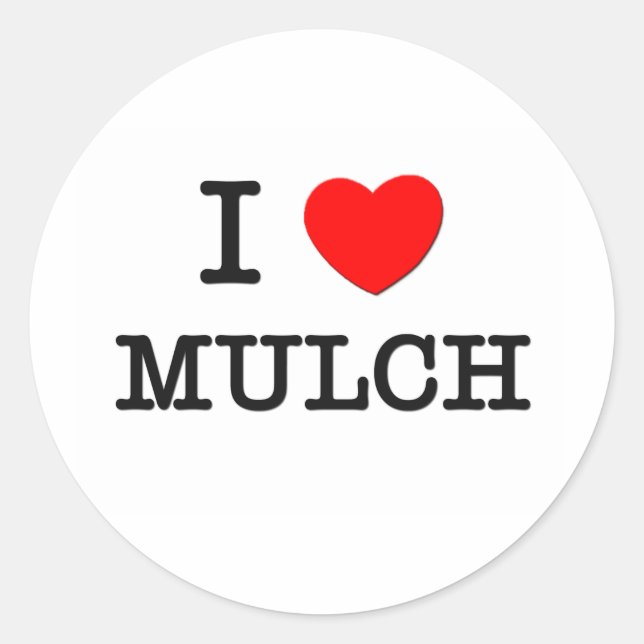 Sticker Rond J'Aime Mulch (Devant)