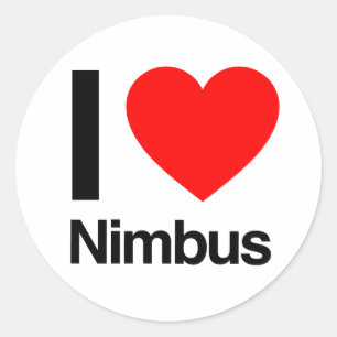 Sticker Rond j'aime nimbus