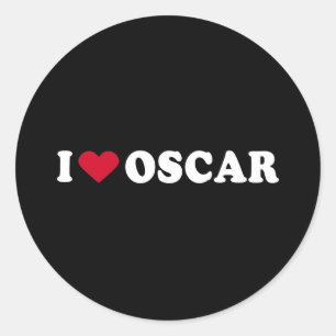 STICKER ROND J'AIME OSCAR