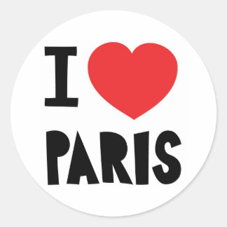Sticker Rond J'aime Paris