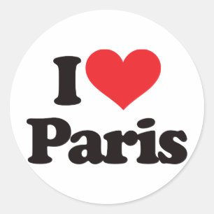 Sticker Rond J'aime Paris