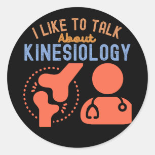 Sticker Rond J'aime parler de kinésiologie