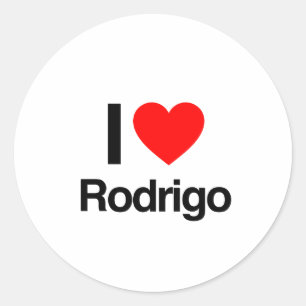 Sticker Rond j'aime rodrigo