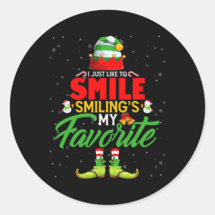 Sticker Rond J'Aime Smile Sourires Mon Chrétien Préféré