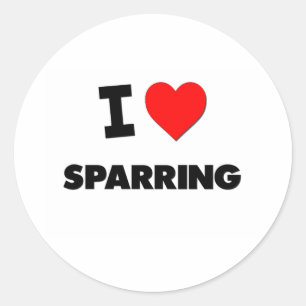 Sticker Rond J'aime Sparring