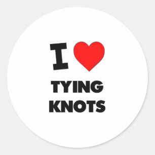 Sticker Rond J'Aime Tying Knots