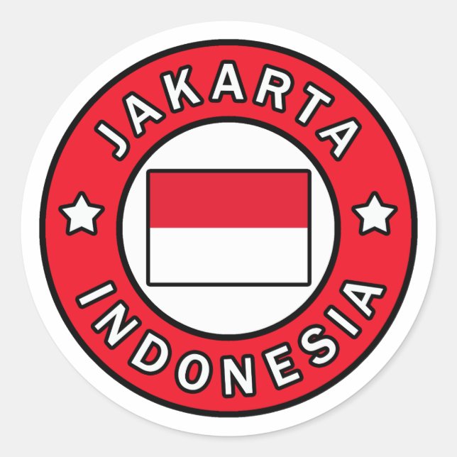Sticker Rond Jakarta Indonésie (Devant)