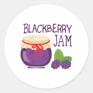 Sticker Rond Jam Blackberry