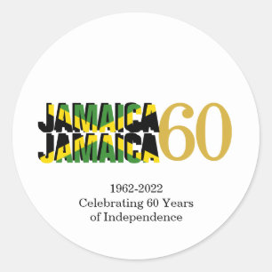 Sticker Rond JAMAICA 60e anniversaire de l'indépendance