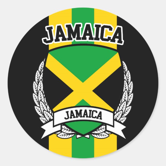 Sticker Rond Jamaïque (Devant)