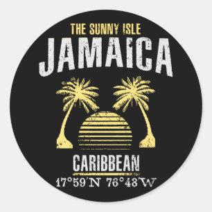 Sticker Rond Jamaïque