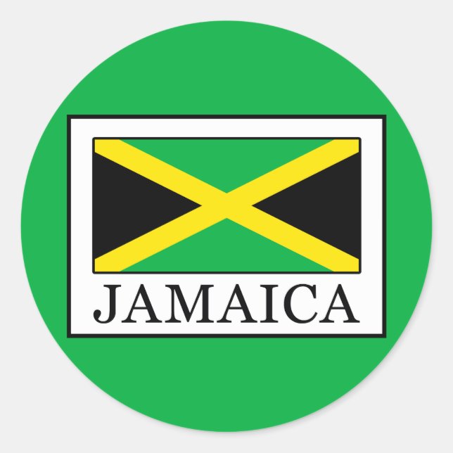 Sticker Rond Jamaïque (Devant)