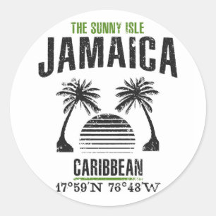Sticker Rond Jamaïque