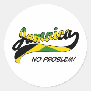 Sticker Rond Jamaïque